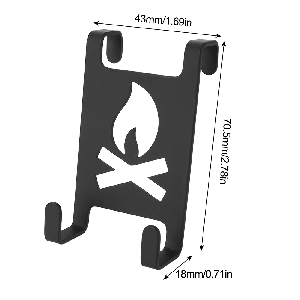 علبة غاز معلقة هوك الفولاذ المقاوم للصدأ خزان غاز البيوتان شماعات كليب المحمولة خزان الغاز السنانير خفيفة الوزن لطاولة التخييم IGT #6