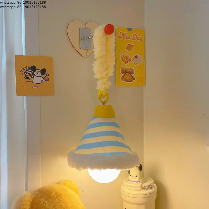 Hanging Wall Night Light for Kids Room,Cute Bedroom Headboard Pendant Light,3D Illusion Atmosphere Lamp,Nursery Decor