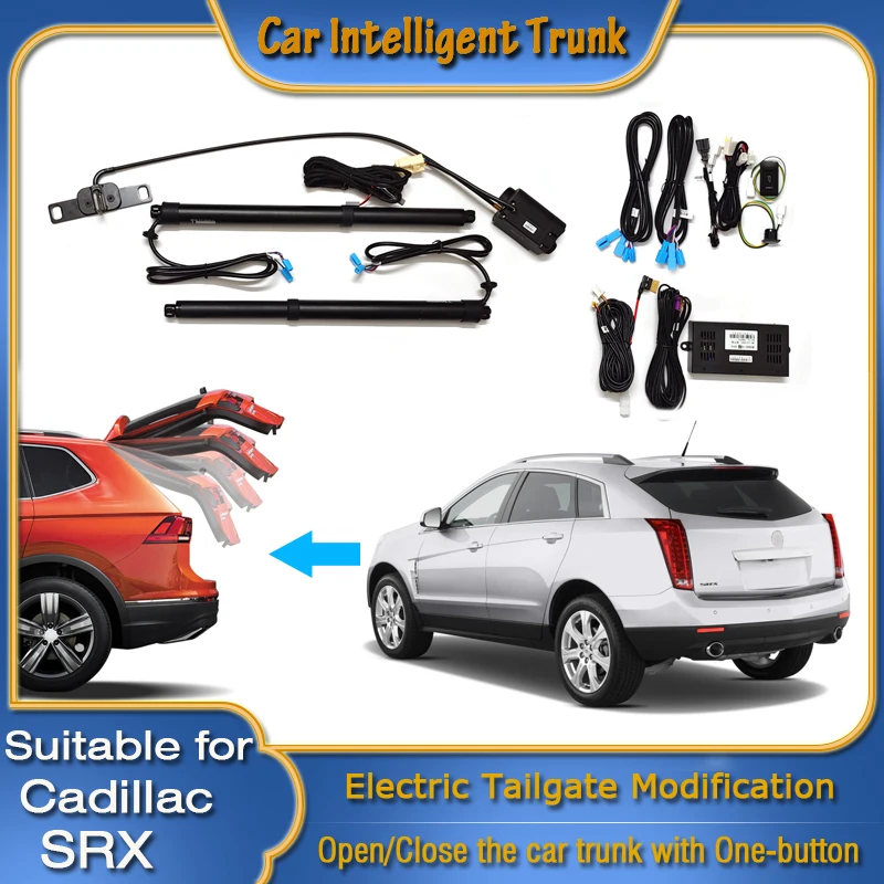 For Cadillac SRX 2009~2016 Car Power Trunk Opening Smart Electric Suction Tailgate Intelligent Tail Gate Lift Strut Modification