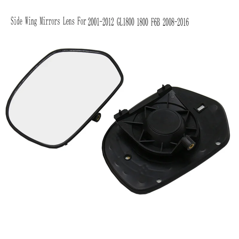 

A80X-Motorcycle Rearview Mirrors Glass Side Wing Mirrors Lens For Honda 2001-2012 GL1800 Goldwing 1800 F6B 2008-2016