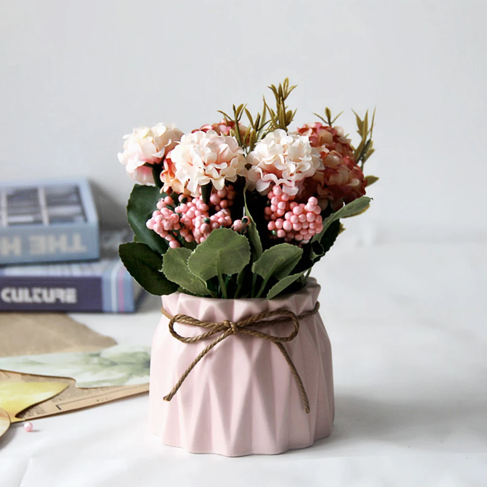 

For Birthdays Fake Pink Flowers Holiday Decoration Home Decor Romantic Meaningful Shake-proof Box Timeless Beauty