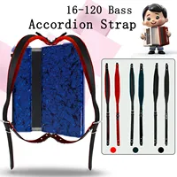 Correa de cuero ajustable para acordeón, accesorio profesional Universal, doble hombro, HK-LADE, 16-120