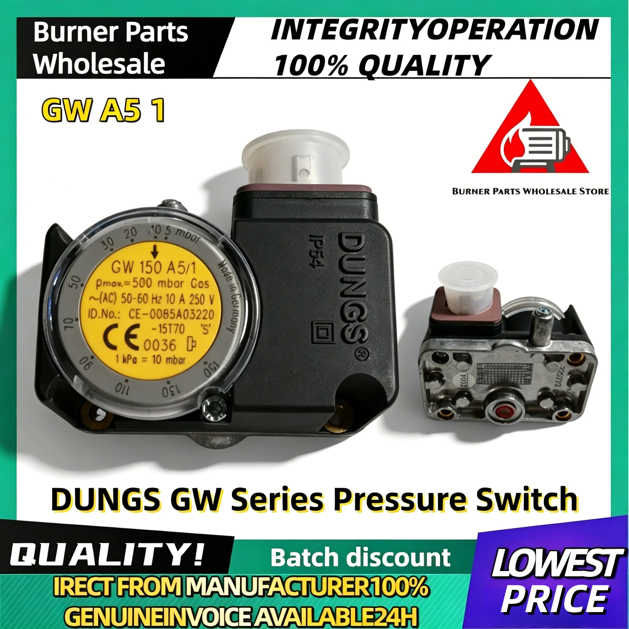 

Brand New Original GW 150 A5/1 GW 150 A6/1 GW 50 A5/1 GW 500 A6/1 High Precision Gas Pressure Sensor Switch for Industrial Heati