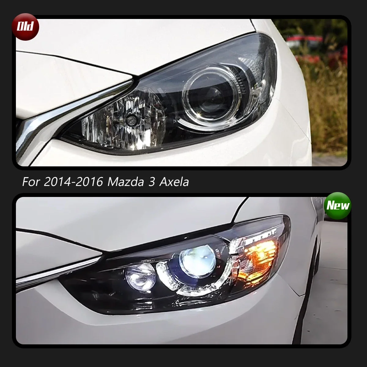 Car Head Lamp For Mazda 3 Axela Headlight 2014-2016 Upgrade Modified to New Dynamic Turn Signal Car LED Headlight Assembly