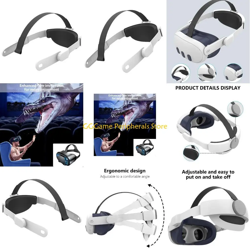 

U55B Headphone Head Strap for 3 Headset Comfort Adjustable Strap Reduce Pressure