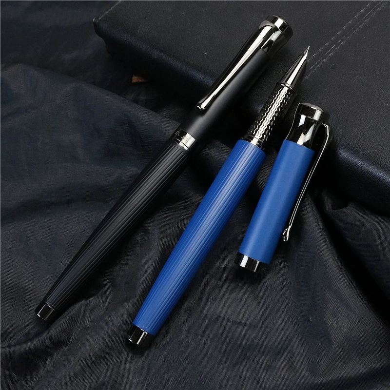 0.38mm Writing fine lines foutain pen Knight Vertical Pattern Business high-end ink pen Student school gifts