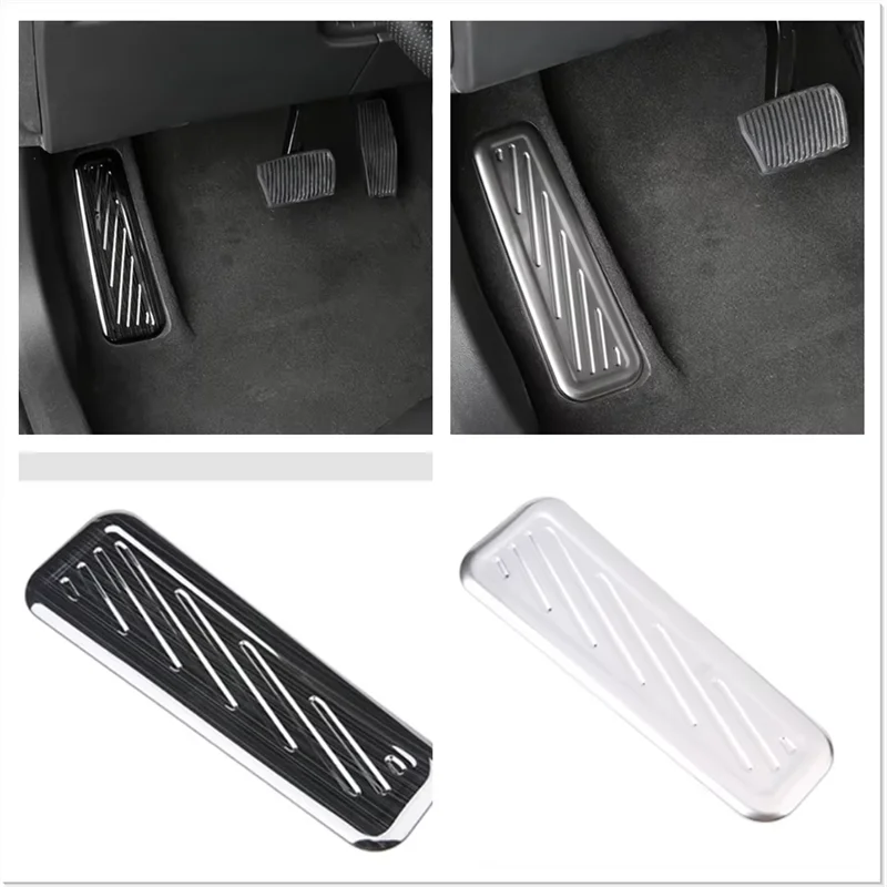 For Cadillac XT4 2019 2020 2021 2022 Accessories Left Foot Pedal Rest Footrest Plate Protection Cover Trim Fit