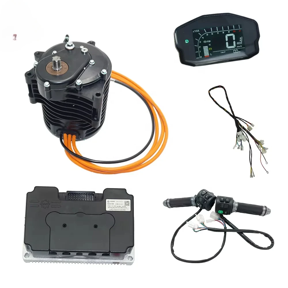

QS MOTOR QS138 3000W V3 70H 72V 100KPH Mid Drive Motor Engine With Fardriver Controller ND72680 Electric Motor Conversion Kit