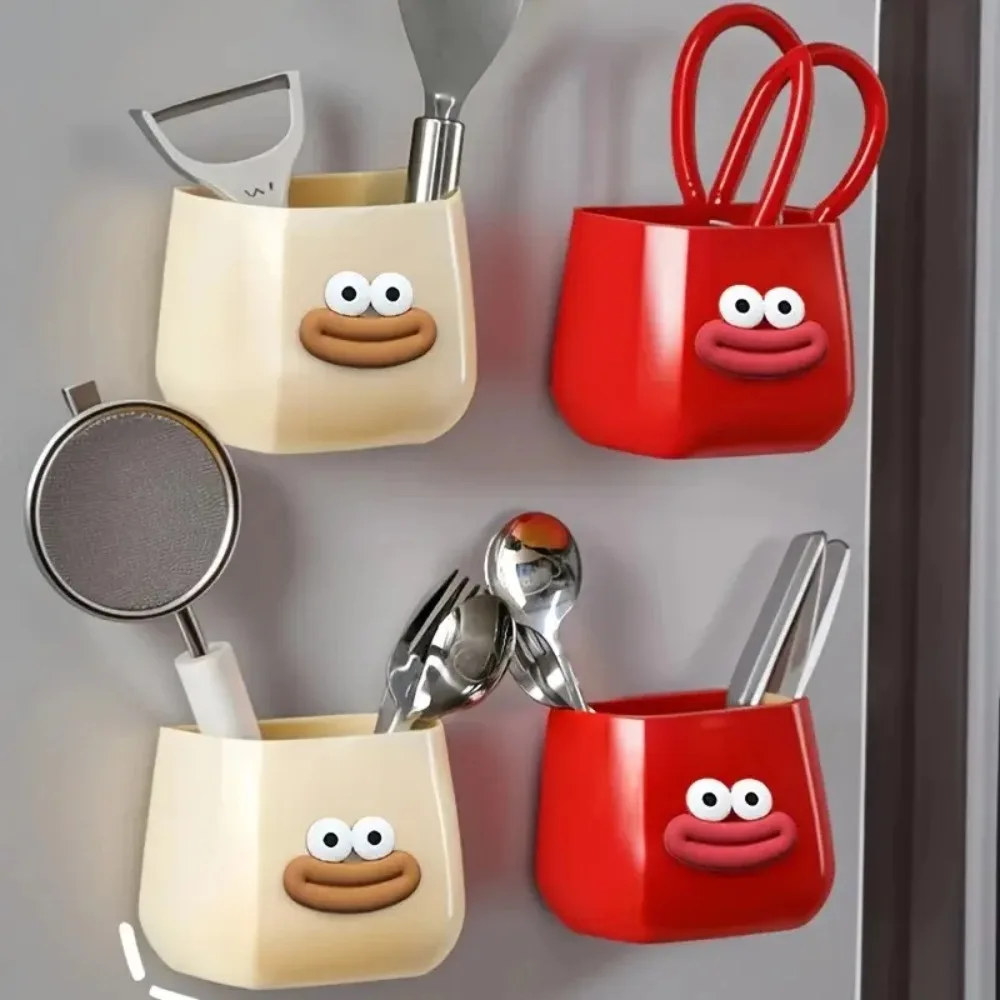 Magnetische Multifunktionale Aufbewahrungsbox, Desktop-Aufbewahrung, Stiftehalter mit Aufklebern, Organizer für Zuhause, Büro, Küche, Bad