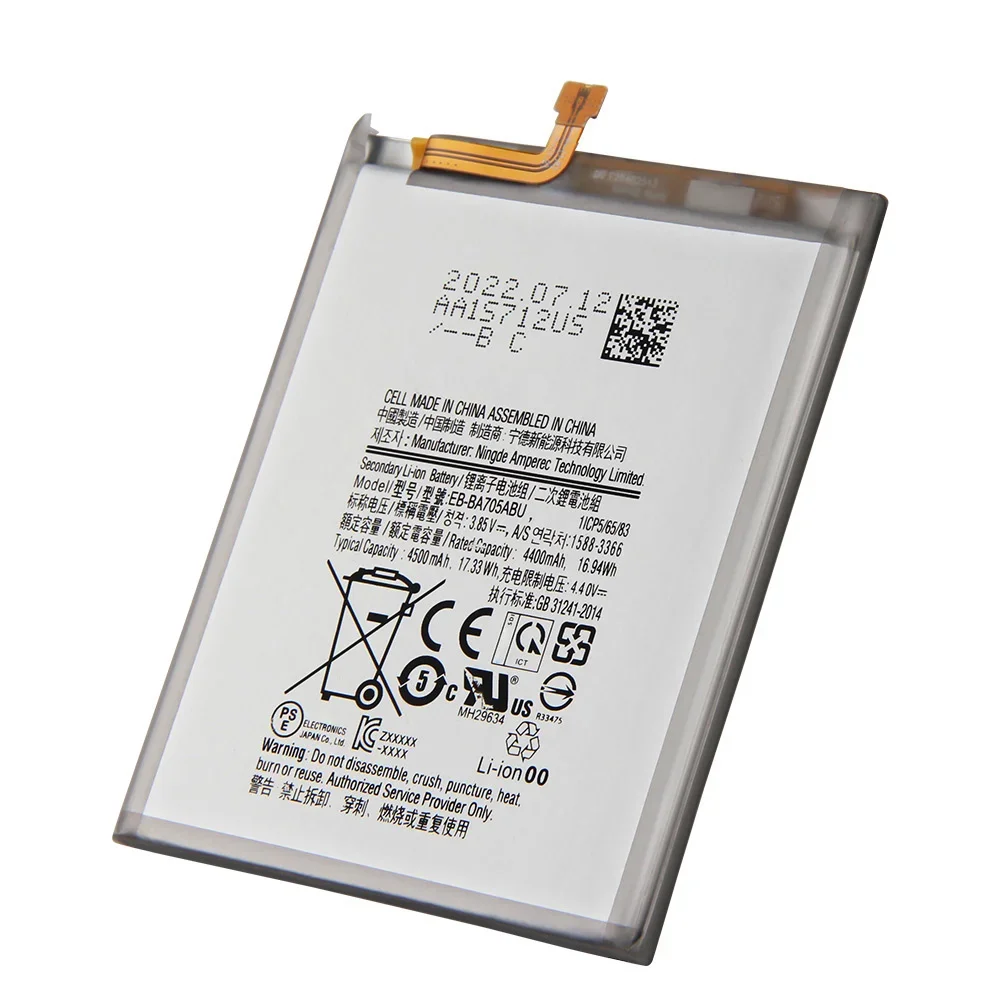 Chính Hãng SAMSUNG Pin Thay Thế EB-BA705ABU Dành Cho Samsung Galaxy SAMSUNG Galaxy A70 A705 SM-A705F SM-A705FN SM-A705W Điện Thoại Pin 4500MAh