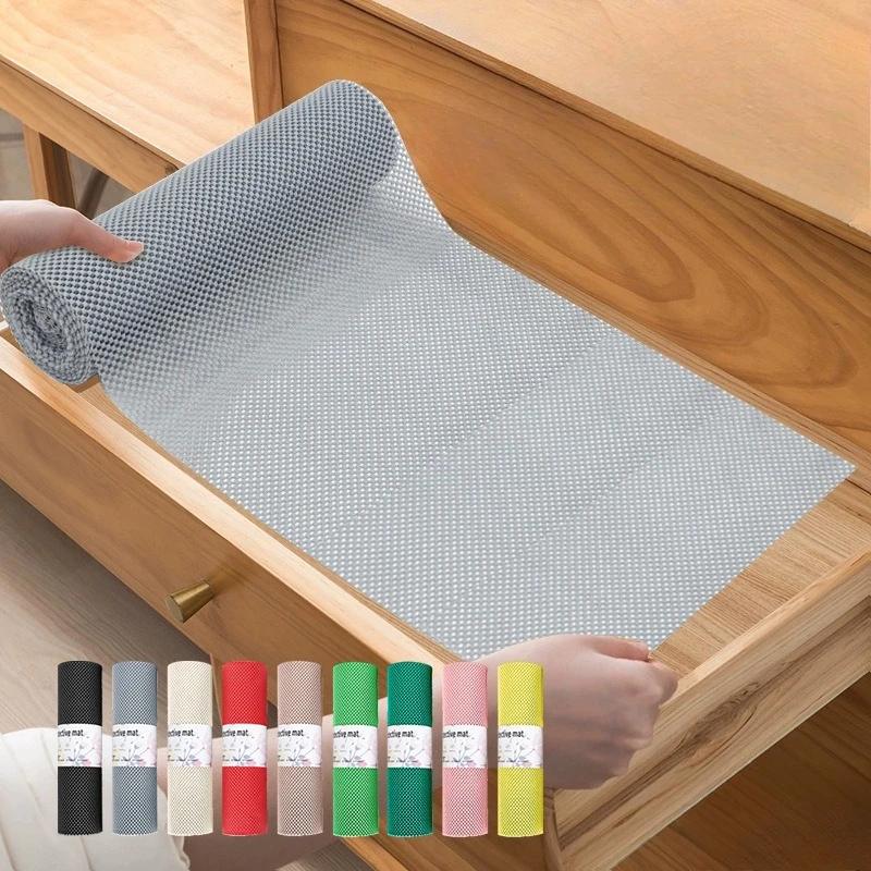 Multifunktionale Rutschfeste Matte 30cm/40cm Regal- und Schubladeneinlagen Wasserdichter Anti-Rutsch-Teppich Gripper-Rolle PVC für Schubladen Regale Ablagen Tische
