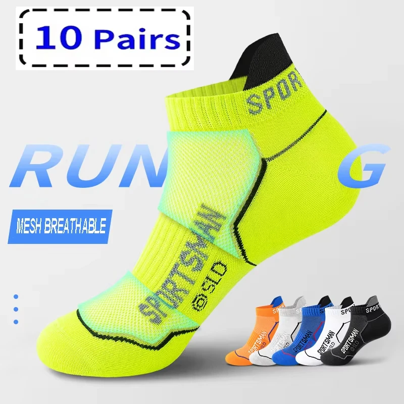 

6-10 Pairs High Quality Men's Summer Man Short Breathable Ankle Socks Socks Black Thin Cut Run Men Cotton Sports