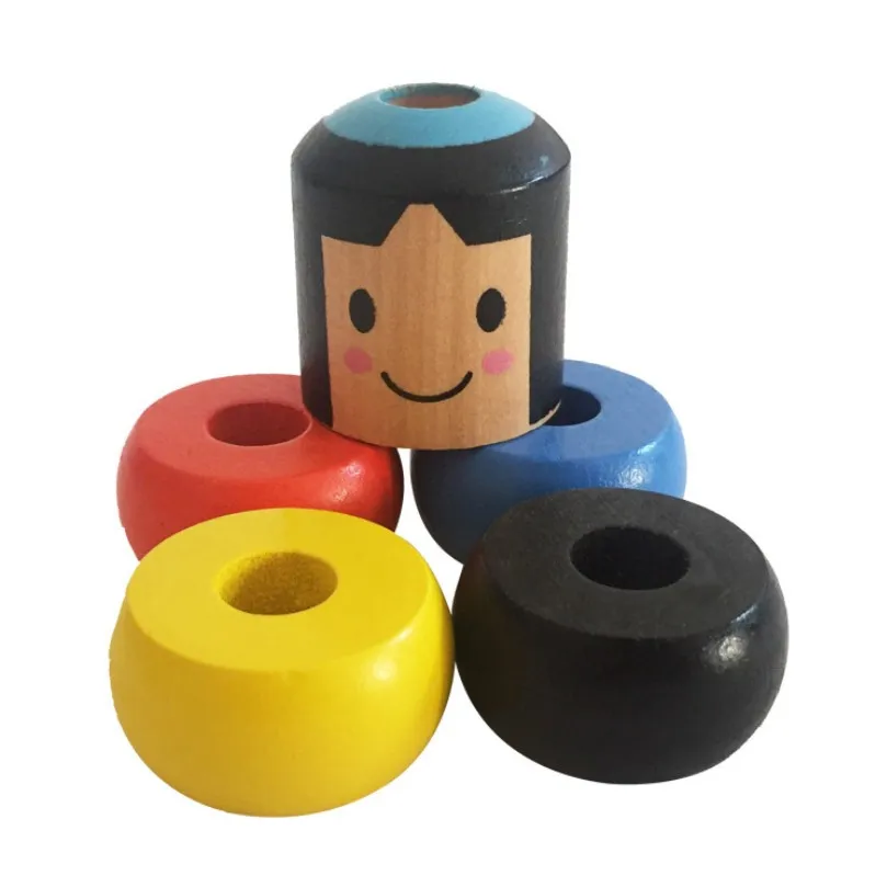 Wooden Man Magic Toy Magic Tricks Close Up Stage Magic Props Comedy Mentalism Fun Toy Accessory YH1876