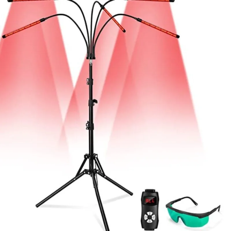 Tubo Terapeutico Luce Rossa Lampada per Fisioterapia a Led Treppiede 4/5 Lampada Attrezzatura Illuminazione a Infrarossi Temporizzazione Lampada di Riscaldamento per Salone di Bellezza