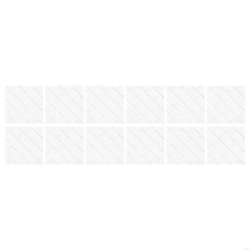 12のサウンドプルーフフォームパネルのJ6PEパック壁自己接着音響音響タイルポリエステルテクスチャースタジオとホームウォールに最適