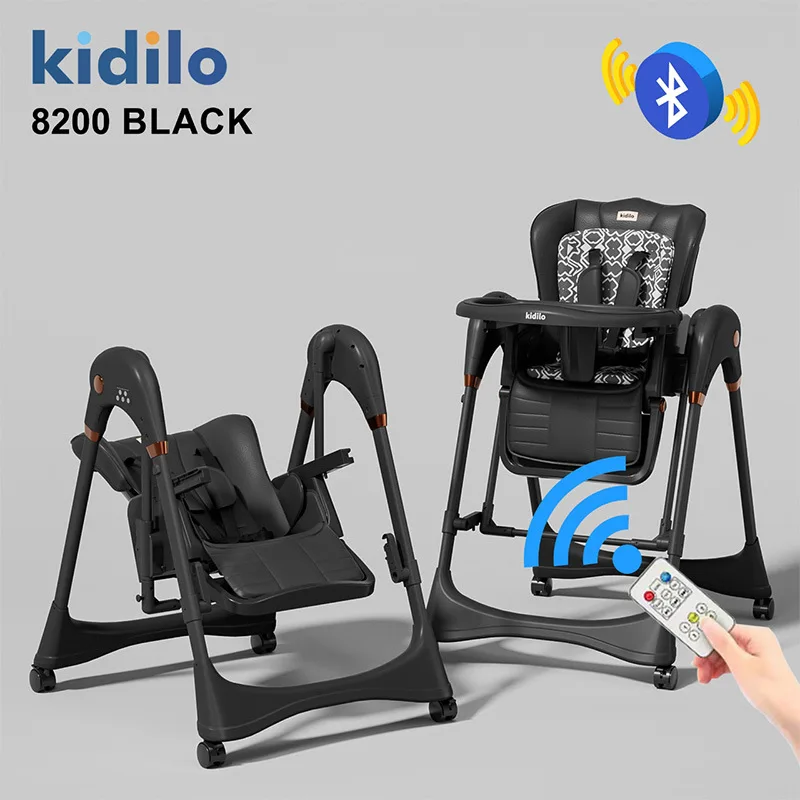

Electric Baby High Chair, 2-in-1 Rocking Chair, Multi-functional Baby Dining Chair for Home Use, Bluetooth Function.