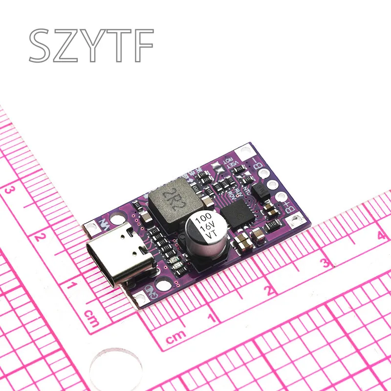 وحدة تعزيز شحن بطارية ليثيوم من النوع C USB 2-3S BMS 15 وات 3.7 فولت مع دعم متوازن QC شحن سريع مع مؤشر #6