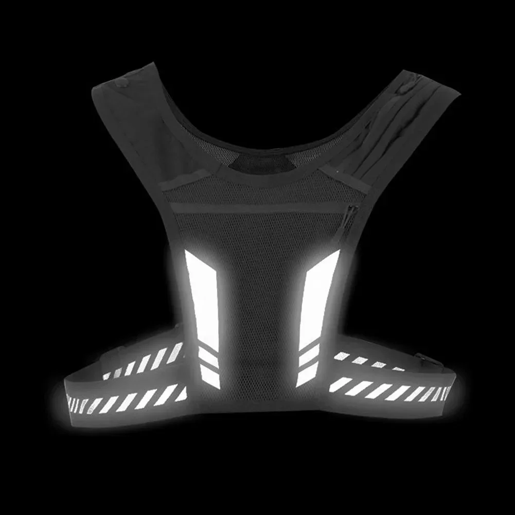 Unisex Reflective Vest Backpack: Ideal for Running, Cycling & Outdoor Sports with Breathable Construction