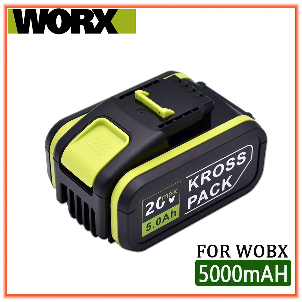 

6000mAh 5.0Ah Original Worx 20V Battery Li-ion Battery WA3553 WA3551 WA3572 WA3553 WX390 WA3551 WX176 WX178 WU268 D