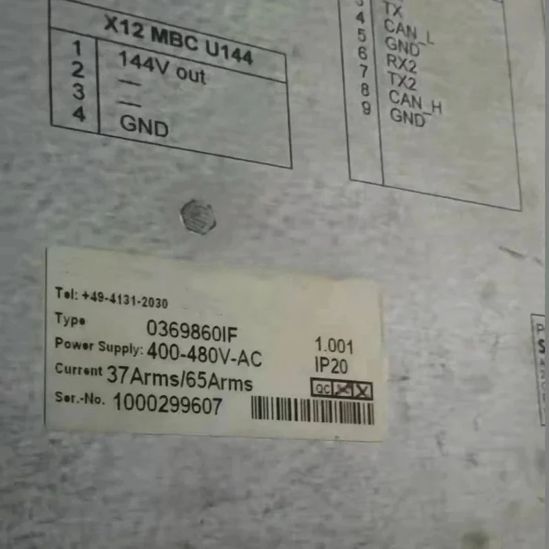 Original In Stock 0369860IF SIEB&MEYER Industrial Servo Drive Controller for Automation Control System Spare Part