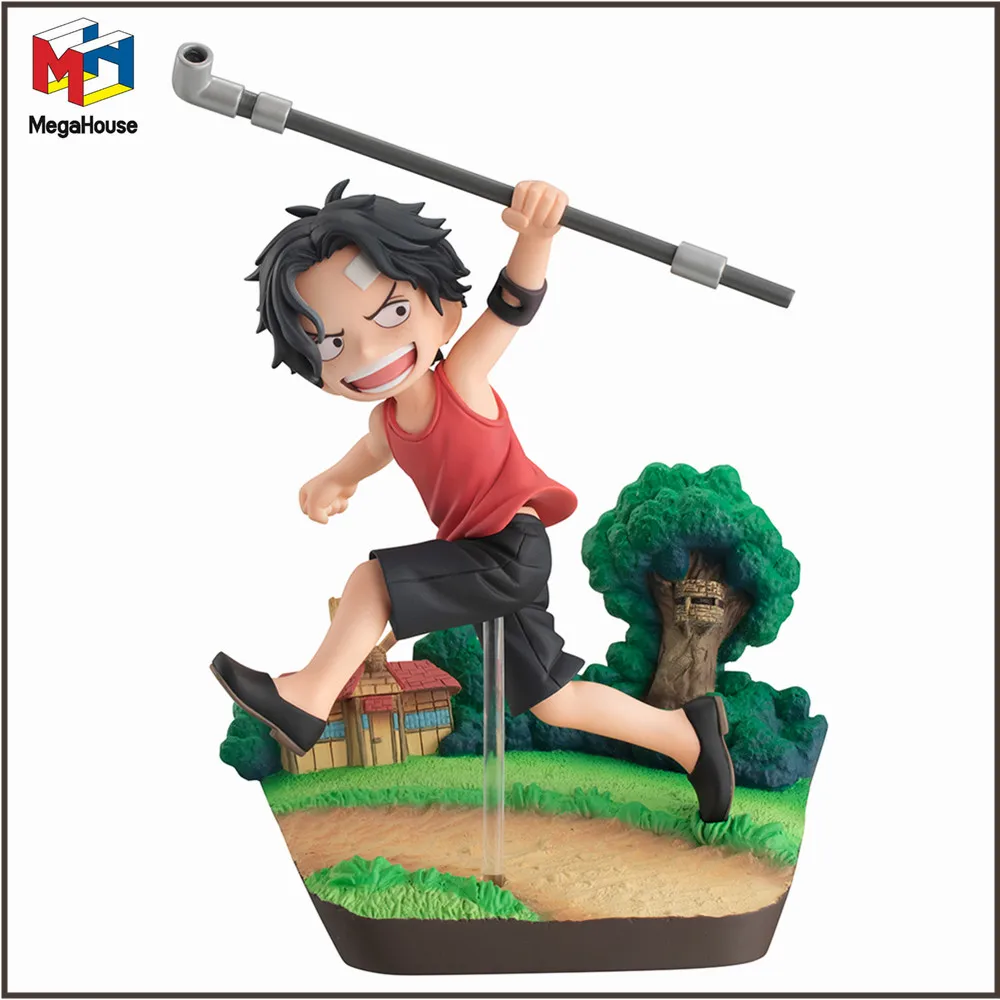 

In Stock Original Megahouse G.E.M.Series ONE PIECE Portgas D. Ace RUN！RUN！RUN！Anime Look UP PVC Action Figure Toys 12cm