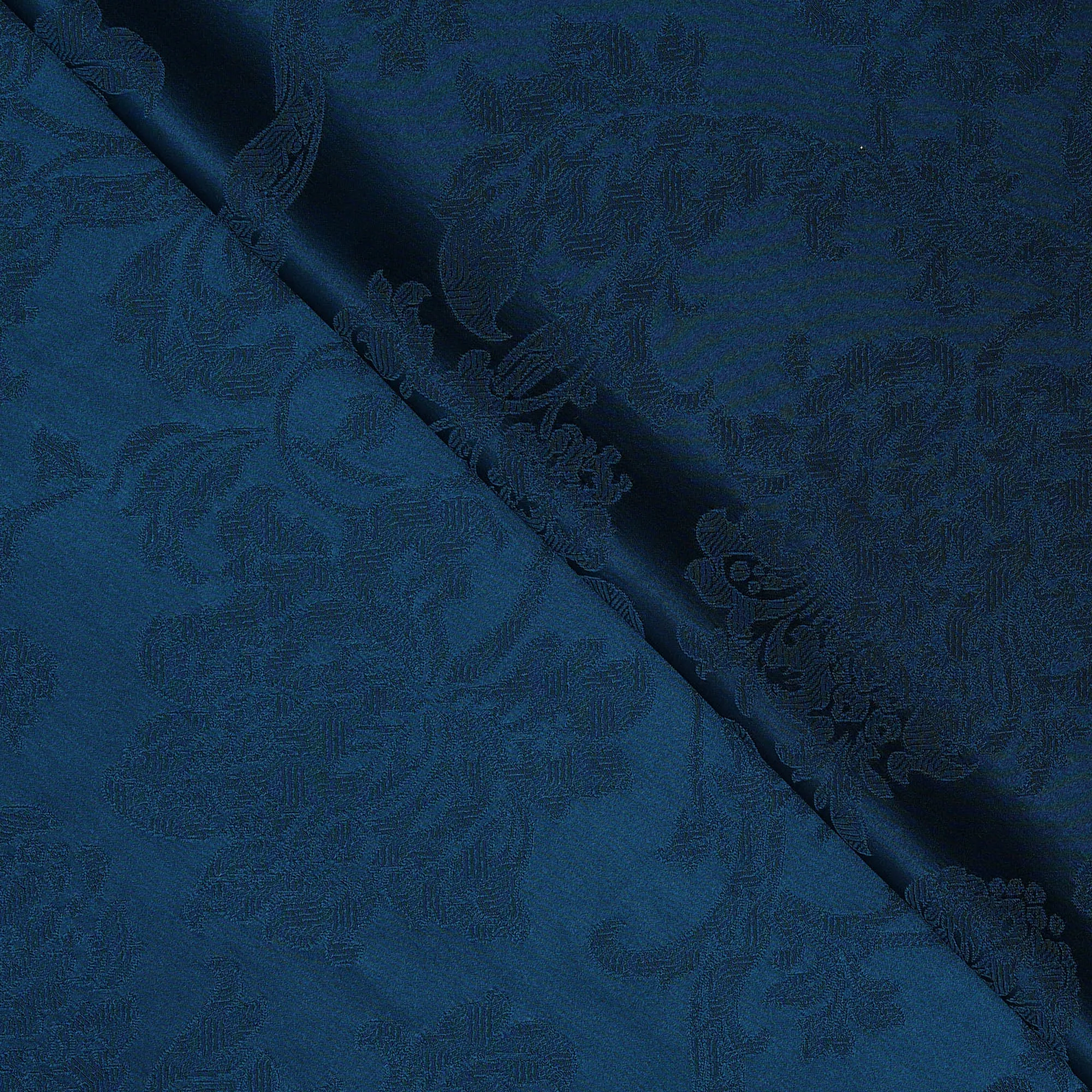 

Deep Blue Silk Floral Embroidery Dr Set Fabric Home Sponge Pad DIY Hanrt Material European Sle Plant Flower Pattern