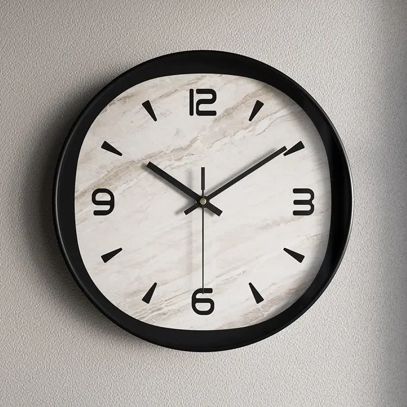 Living room modern wall clock cream style clock wall hanging home simple quartz fashion silent clock