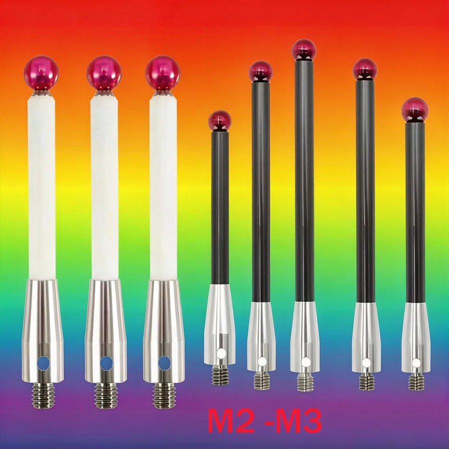 2025 NEW CNC Machine Probe Ruby Ceramic Measuring Needle A-5000-3709/3712 M2M3M4 Carbon Fiber Measuring Needle