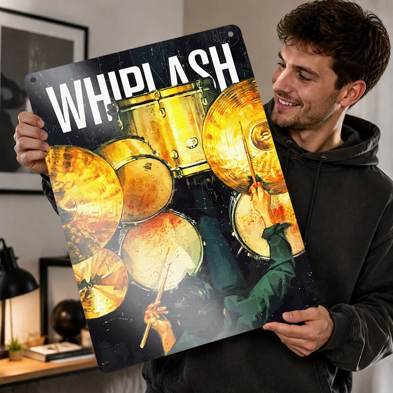 Whiplash Printed Posters Customized Metal Sign Collectible Cult Film Culture Wall Art Ideal For Media Room Hallway And Viewers