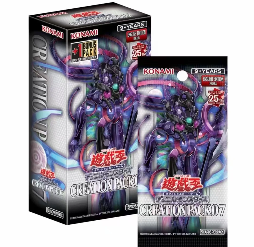 # ٪ أحدث 2025 الإنجليزية YU GI OH YGH! سطح السفينة الأصلي: حزمة الإبداع 07 CR07 صندوق لعبة Duel Monsters CREATION PACK 07 YUGIOH