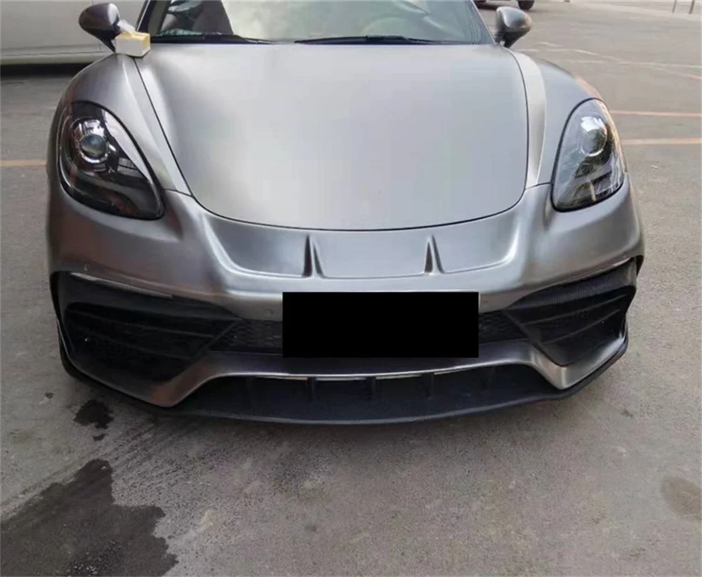 

Used for Porsche Cayman 718 Body Kit High-quality PD Style Carbon Fiber+resin Primer Front Bumper Body Kit