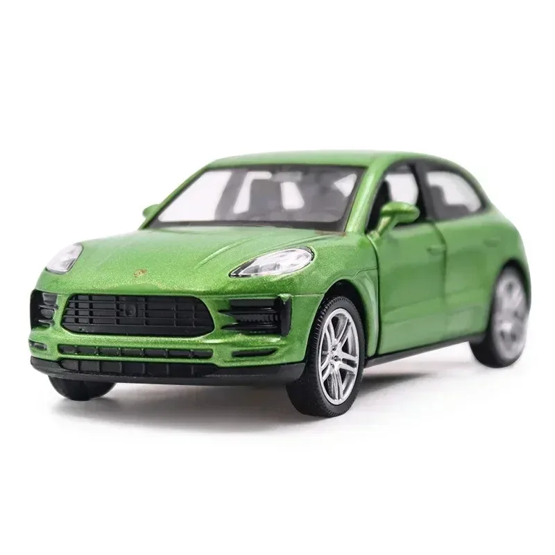 MaKeda1:36 Porsche MACAN pequeño SUV alta simulación aleación Diecast coche modelo de juguete con retroceso para niños regalos colección de juguetes