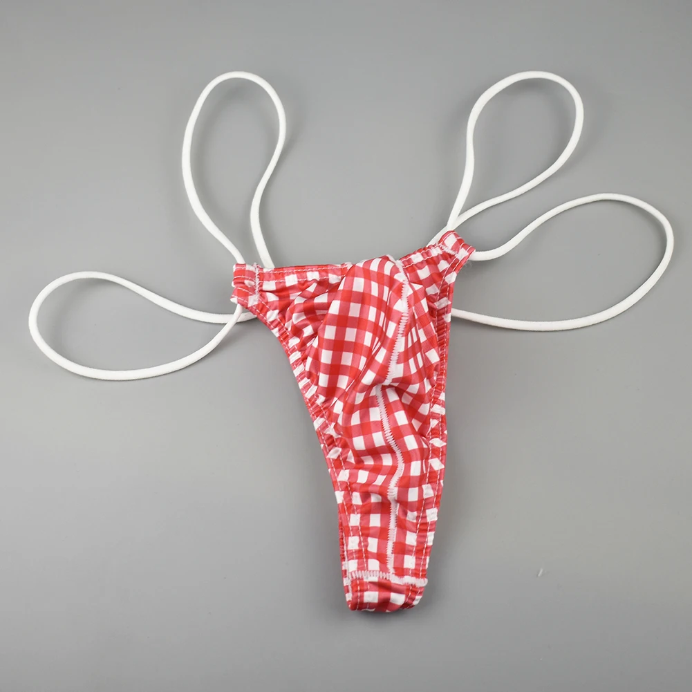 Men's Sexy T Back Thong Underwear Gays Erotic Open Buttock G-String Ring Cockring Elastic Strap Underpant Homme Bondage Lingerie