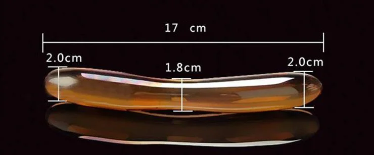7 inch tiger eye stone massage wand hand made crystal massage instrument comfortable point stick bar and foot point massage stic