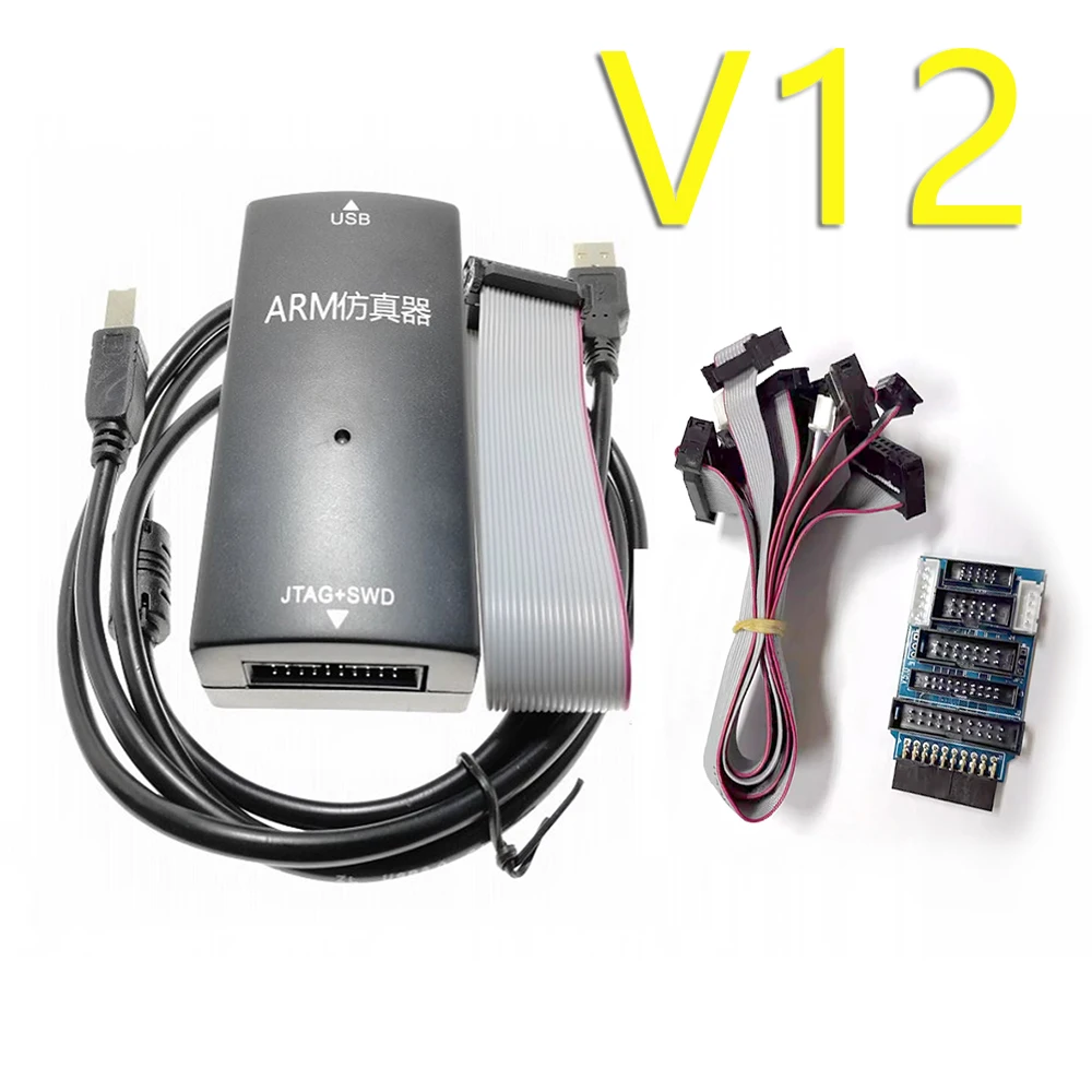 New Jlink V12 STM32 ARM link Emulator Debugger JTAG/SWD/SWO/VCOM J-link High Voltage Isolation Top Speed version