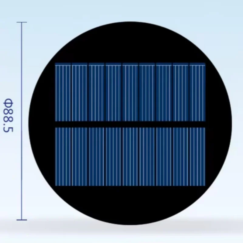 Mini Circular PET Poly Solar Panel 4.5V 100MA for DIY Toy/Solar Lawn Light Sensor Lights/ Solar Flashlight
