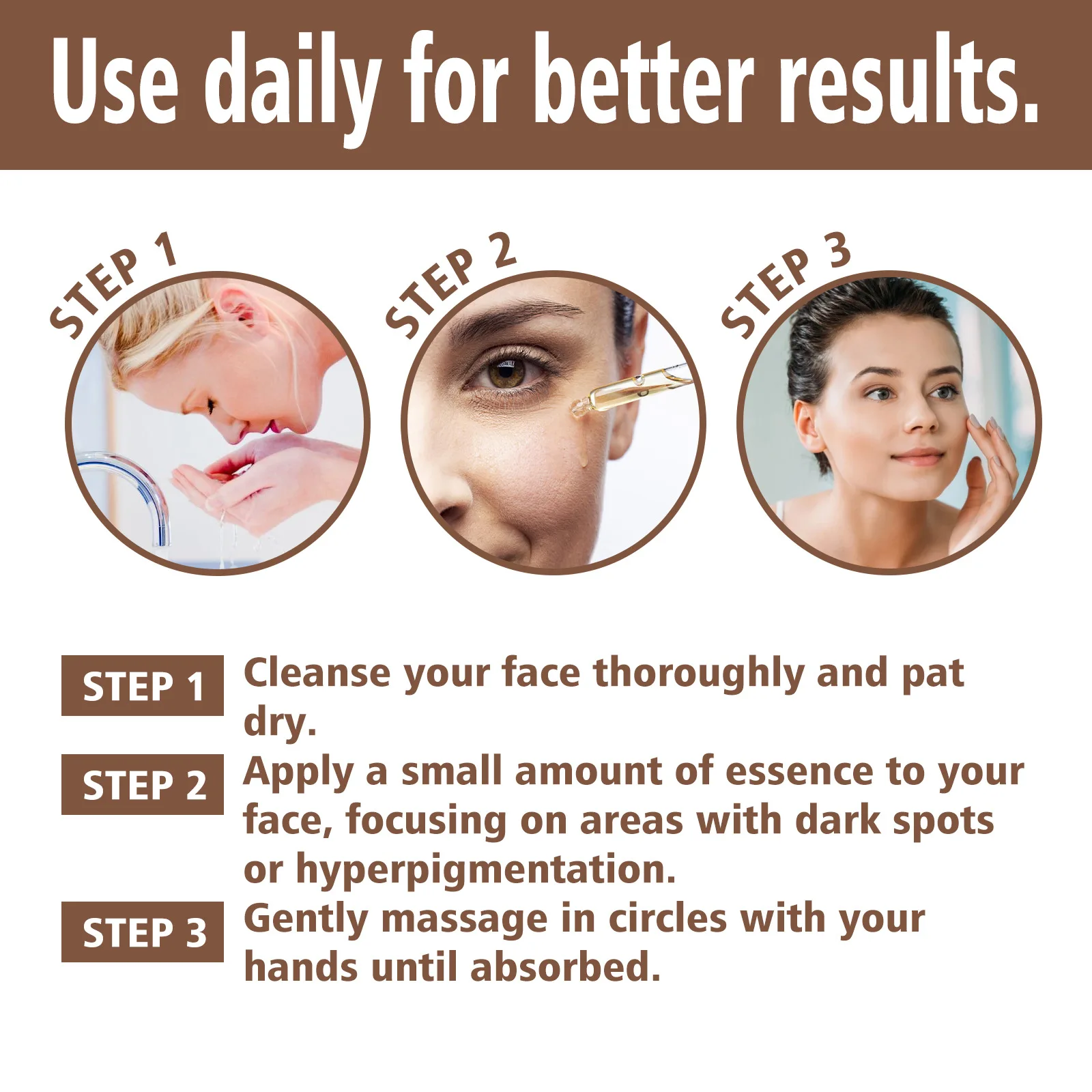 Whitening Face Serum Fade Pigmentation Melasma Moisturizing Brighten Skin Tighten Anti Dark Spots Melanin Remove Freckle Essence