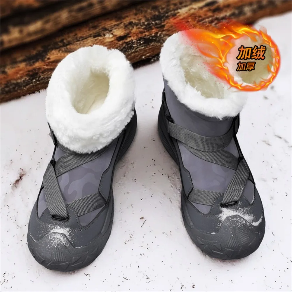 Novo inverno quente sapatos esportivos de pelúcia para anti-escorregadio resistente ao desgaste ao ar livre tênis de algodão de alta qualidade