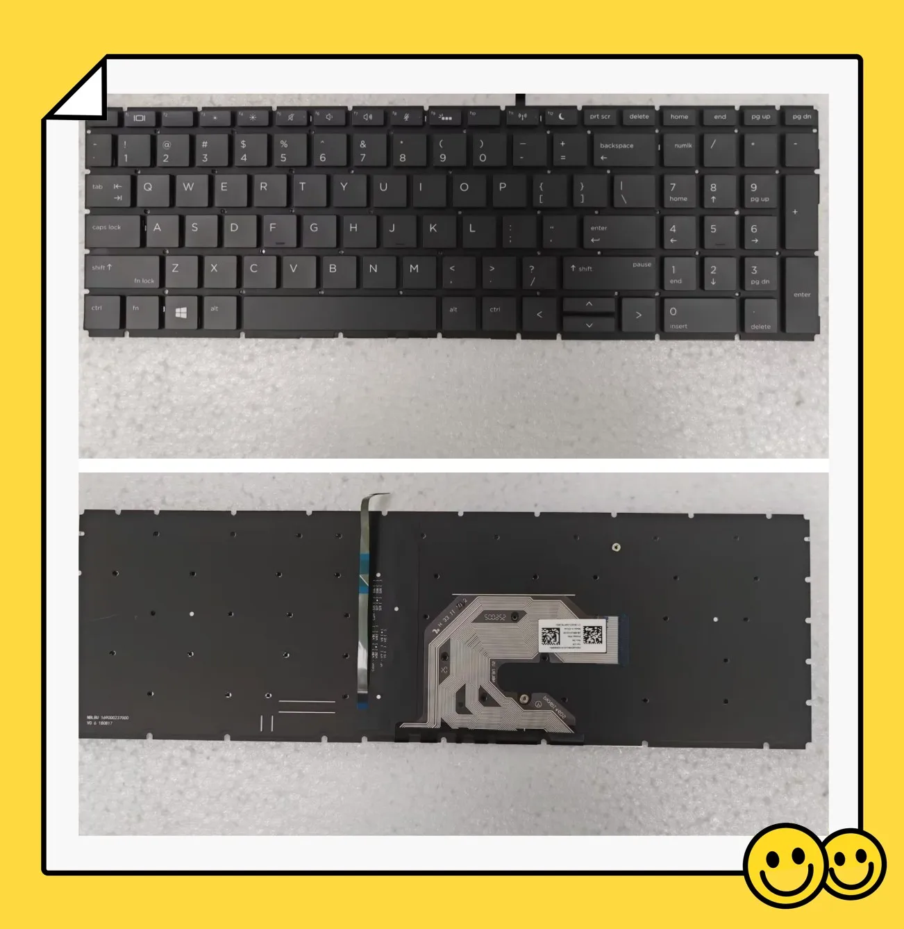 NEW For HP Probook 450 G6 455 G6 450R G6 With Backlit US Laptop Keyboard