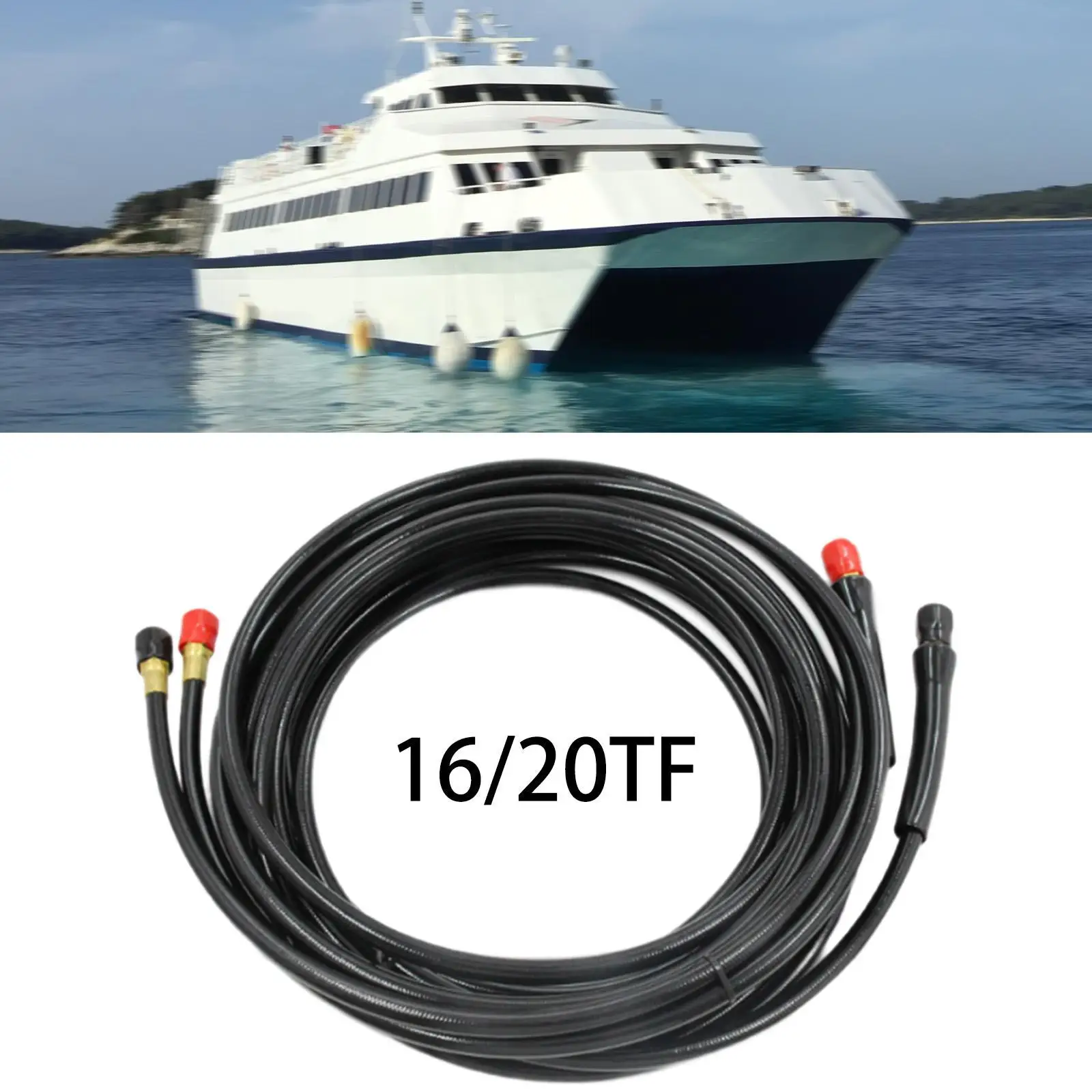 

2Pcs Boat Hose No Cutting Needed Replacement Sturdy Outboard Steering System