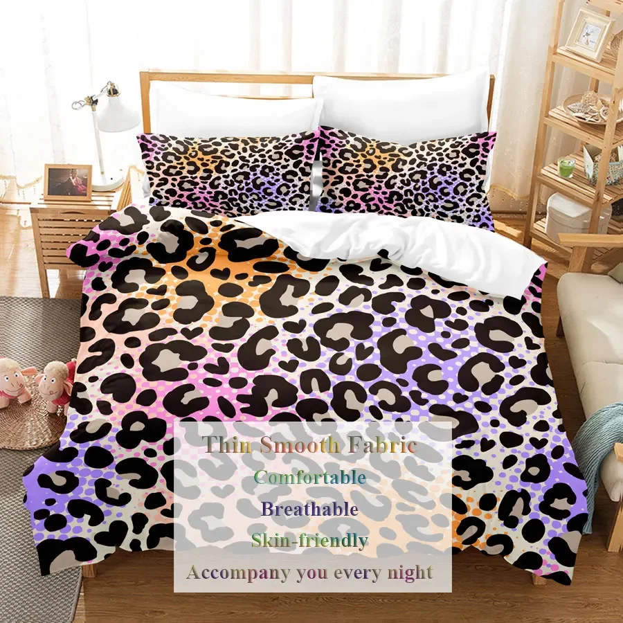 Camouflage Quilt Duvet Cover Set Full Size King Queen 3D Bedding Sets Pillowcase Linen Leopard Double Single Bed 220x240 200x200