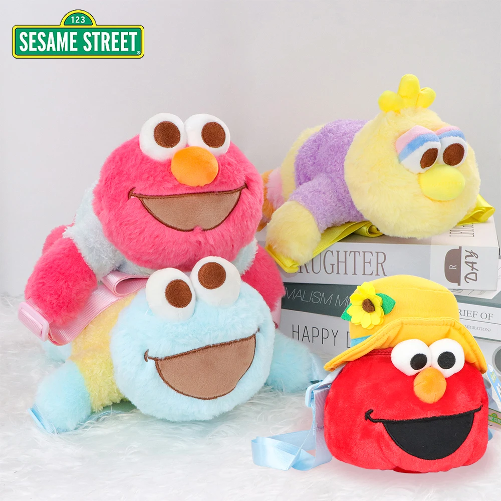 

Оригинальная плюшевая кукла Улица Сезам 17/20 см, большая птица, Элмо, сумка на плечо, милая мягкая кукла, мягкая сумка для хранения, декоративная для детей