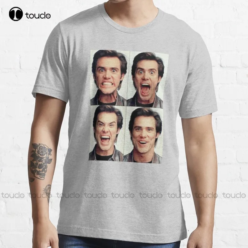 

New Jim Carrey Faces In Color T-Shirt Cotton Tee Shirt T-Shirts For Men Graphic Custom Aldult Teen Unisex Fashion Funny New