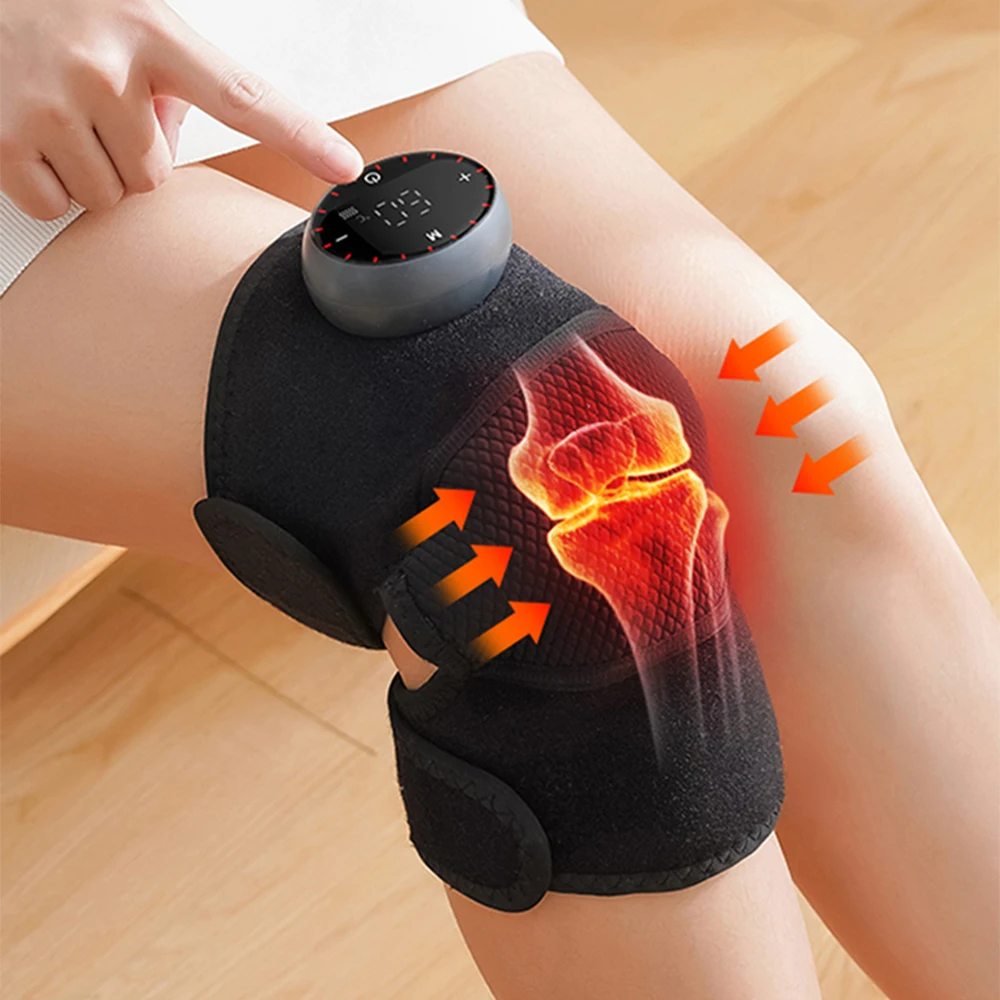 

Rechargeable Knee Massager Heating and Vibration Knee Elbow Shoulder Wrap Mugwort Hot Compress Leg Knee Heated Pads