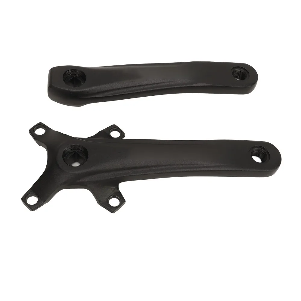 Aluminum Alloy Bicycle Crankset Black 170mm Length Bike Crankset 104BCD Square Taper Interface Bicycle Crank Set