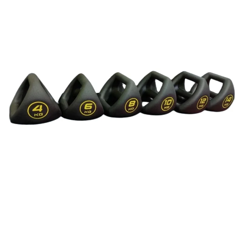 

American triangular kettlebell cast iron dipped dumbbells multi-functional exercise fitness equipment for home use