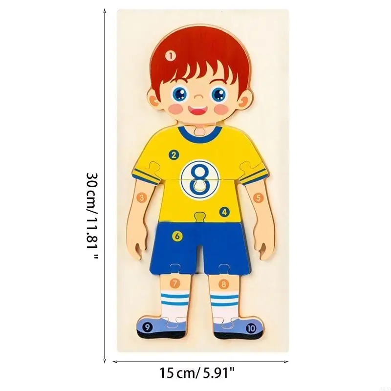 F62d Kids مضحكة خشبية مهنية في اللغز التدريب على اللعبة التفاعلية المحمولة