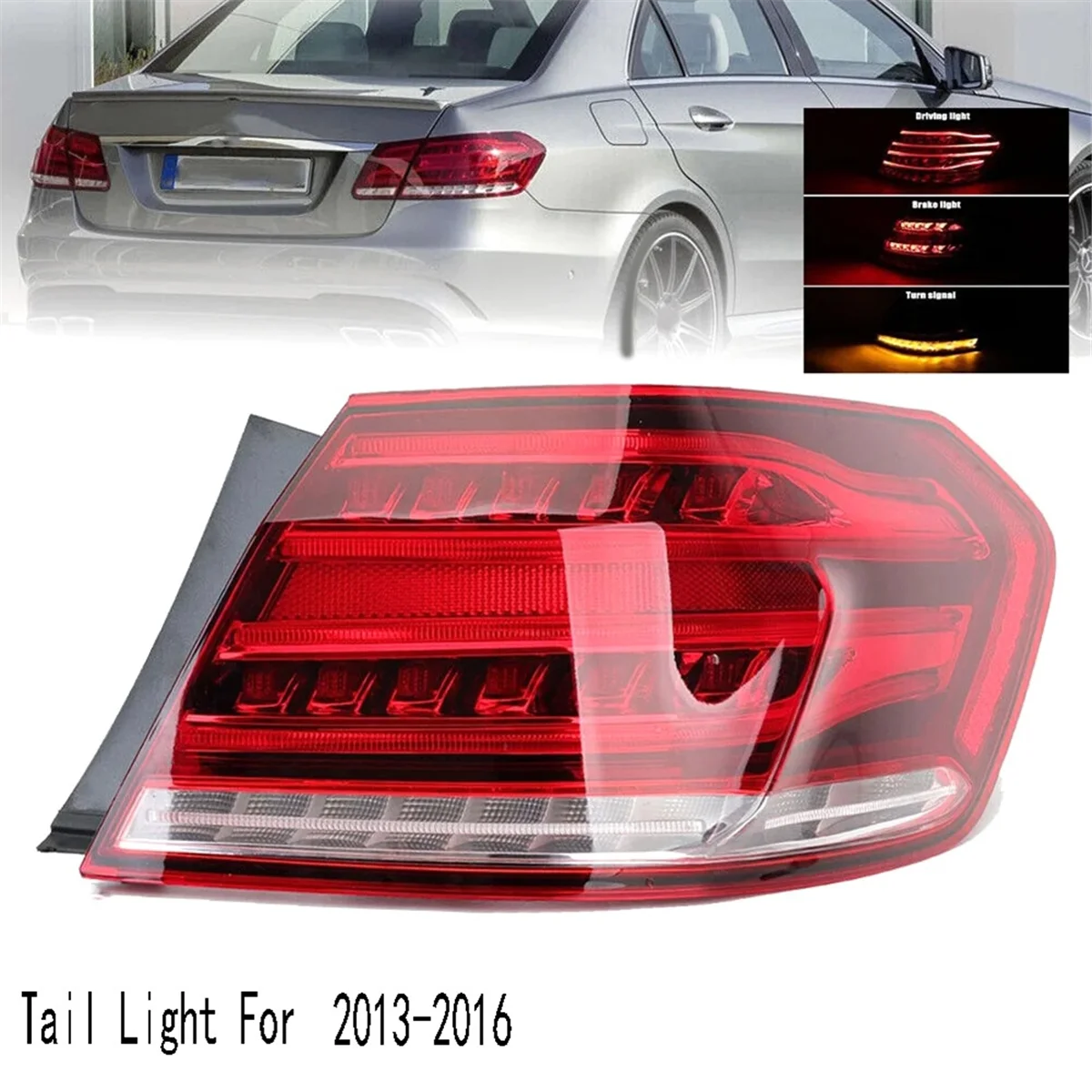 Right Tail Light Assembly Rear Bumper Brake Tail Light for Mercedes E-Class W212 Saloon 2013-2016 R2129060203