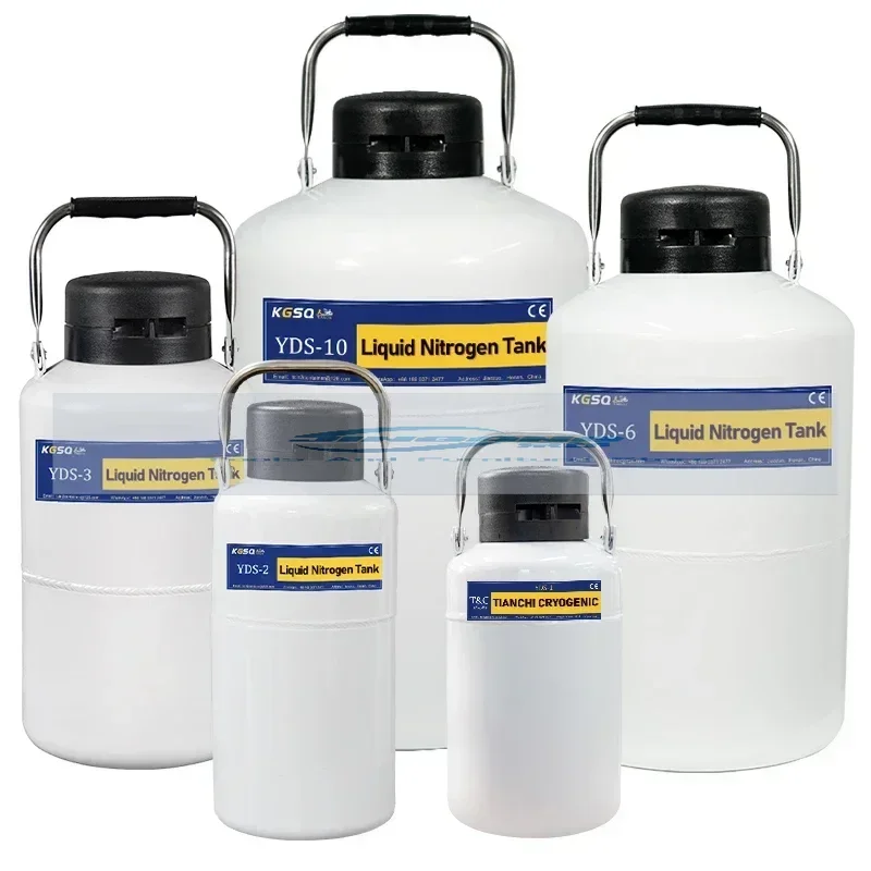 YDS-3 Cryogenic Portable Semen Container 2 Liter Liquid Nitrogen Tank 10L Dewar Vessel