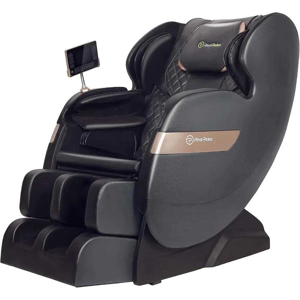 

2024 Massage Chair of Dual-core S Track, Full Body Massage Recliner of Zero Gravity with APP Control, Black and Gray